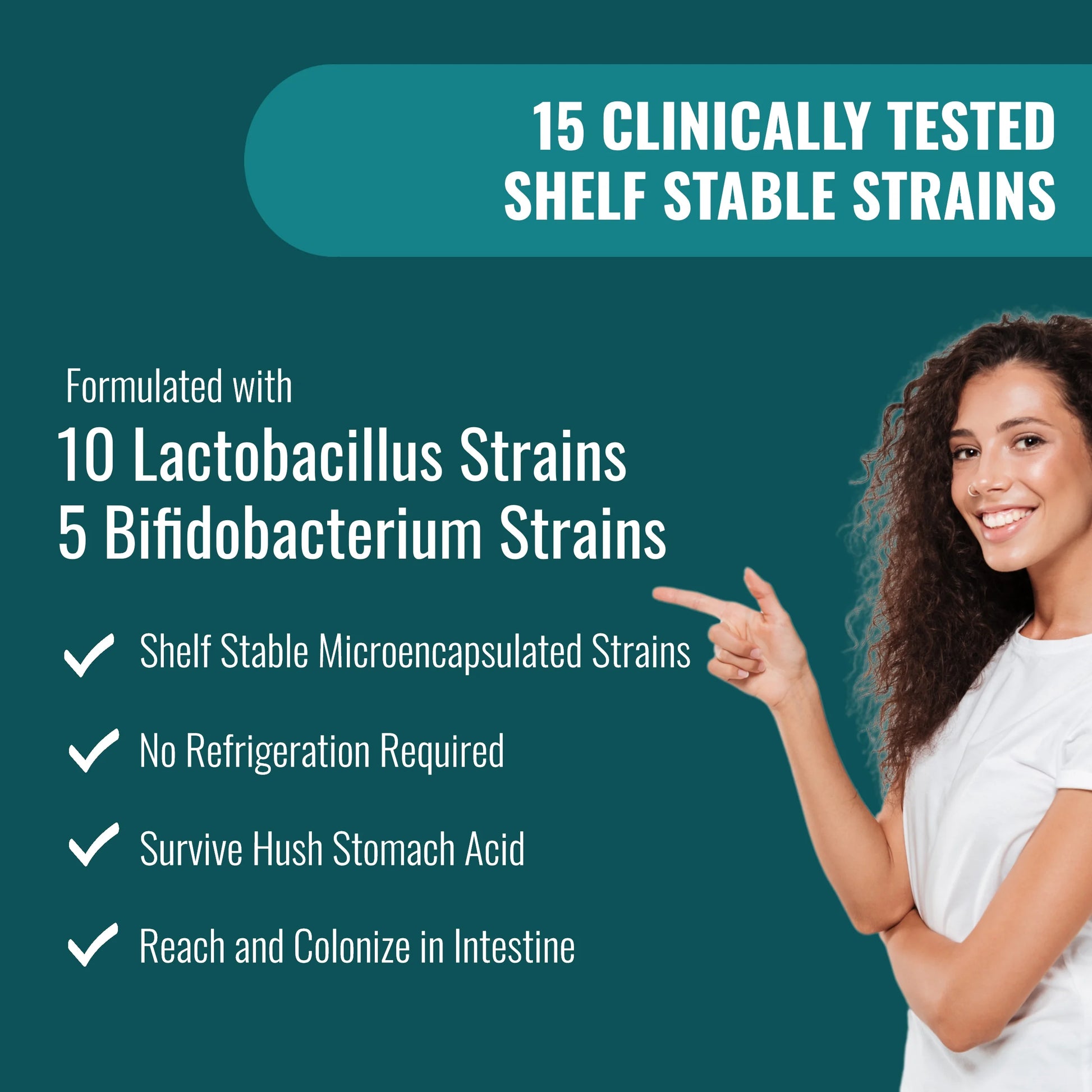 200 Billion Cfus Probiotics for Women & Men, Daily Probiotics Supplement with Organic Prebiotics, Digestive Enzymes, 15 Clinically Tested Strains, Immune & Gut Health Support - 60 Capsules